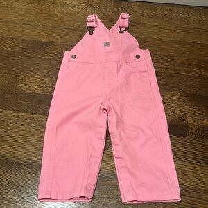 Carhartt Toddler Girl Pink Overalls 18months